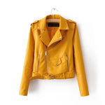 Women’s Faux Leather Korean Style Loose Fit Zipper Coat