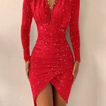 VexoFinds Women’s Printed Slim Dress – Elegant Commuter Outfit Reed 