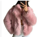 Winter Plush Coat for Women – Warm Thicken Fluffy Lapel Jacket | VexoFinds