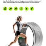 Smart fitness ring for men and women with multiple sports modes for tracking activity and wellness.