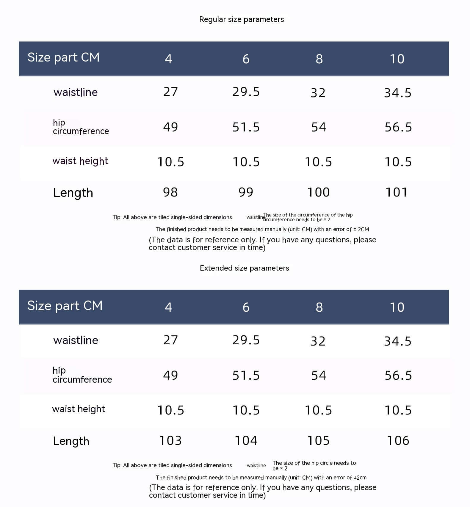 Size chart for VexoFinds women’s moisture-wicking wide-leg pants with dimensions for waist, hips, and length.